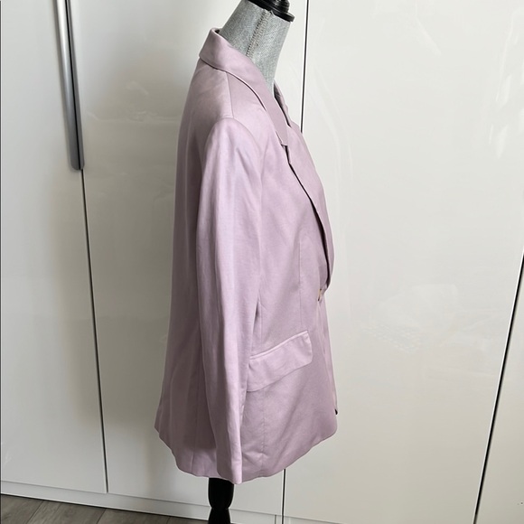 H&M NWOT Oversized Lavender Women's Blazer Lined, Size S - Picture 6 of 10